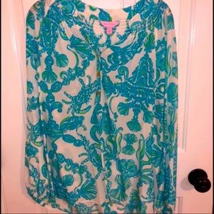 Lilly Pulitzer Silk Elsa Top - Print